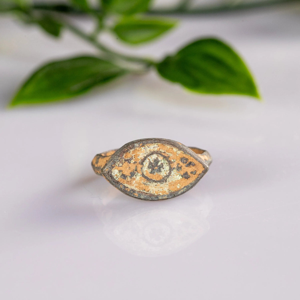 Late Roman Bronze Ring 'Vitorius' (2nd-4th c. AD) EU 51/US 5.5