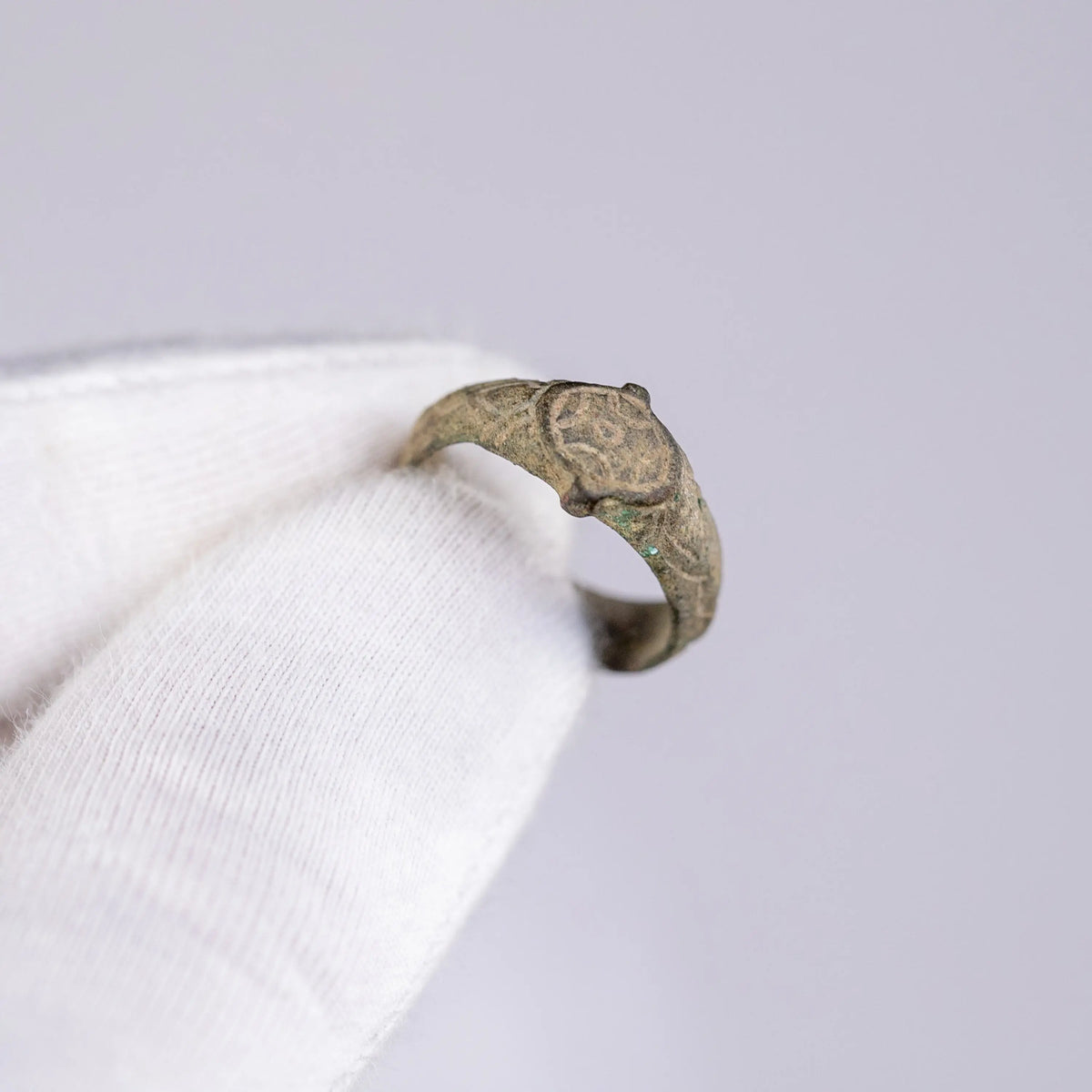 Medieval Bronze Ring 'Adalbert' (9th-12th c. AD) EU 51/US 5.75