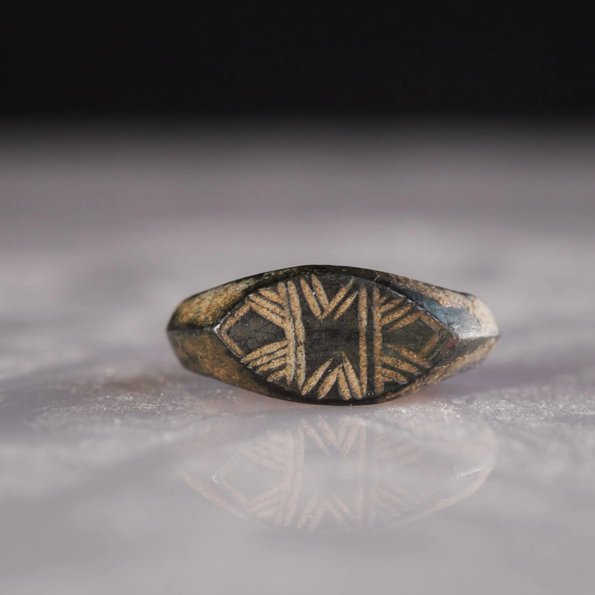“Sigisbert” – Medieval Bronze Ring (10th–13th Century AD) – EU 51 / US 5.75 Aurora Antiqua