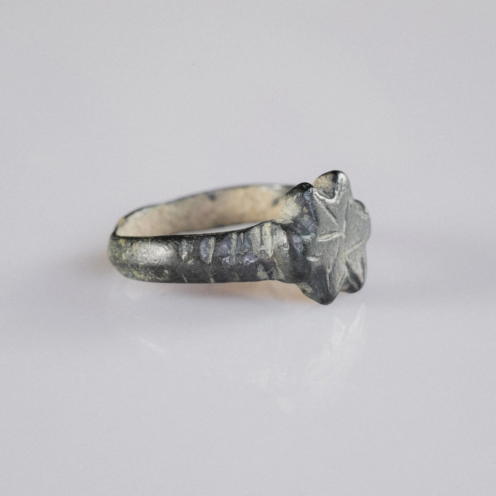 “Laurentius” – Medieval Bronze Signet Ring (12th–14th Century AD) – EU 52 / US 6 Aurora Antiqua