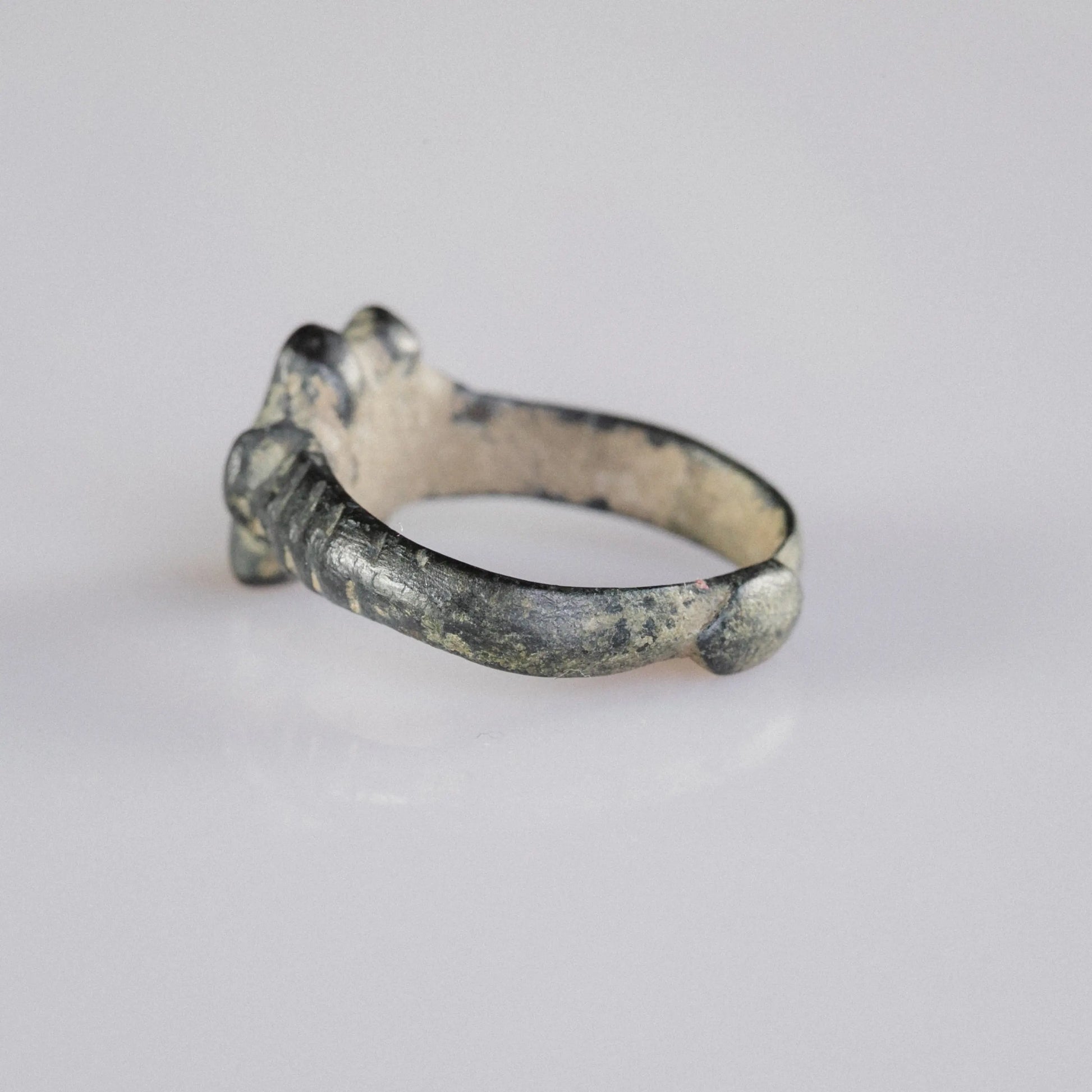 “Laurentius” – Medieval Bronze Signet Ring (12th–14th Century AD) – EU 52 / US 6 Aurora Antiqua