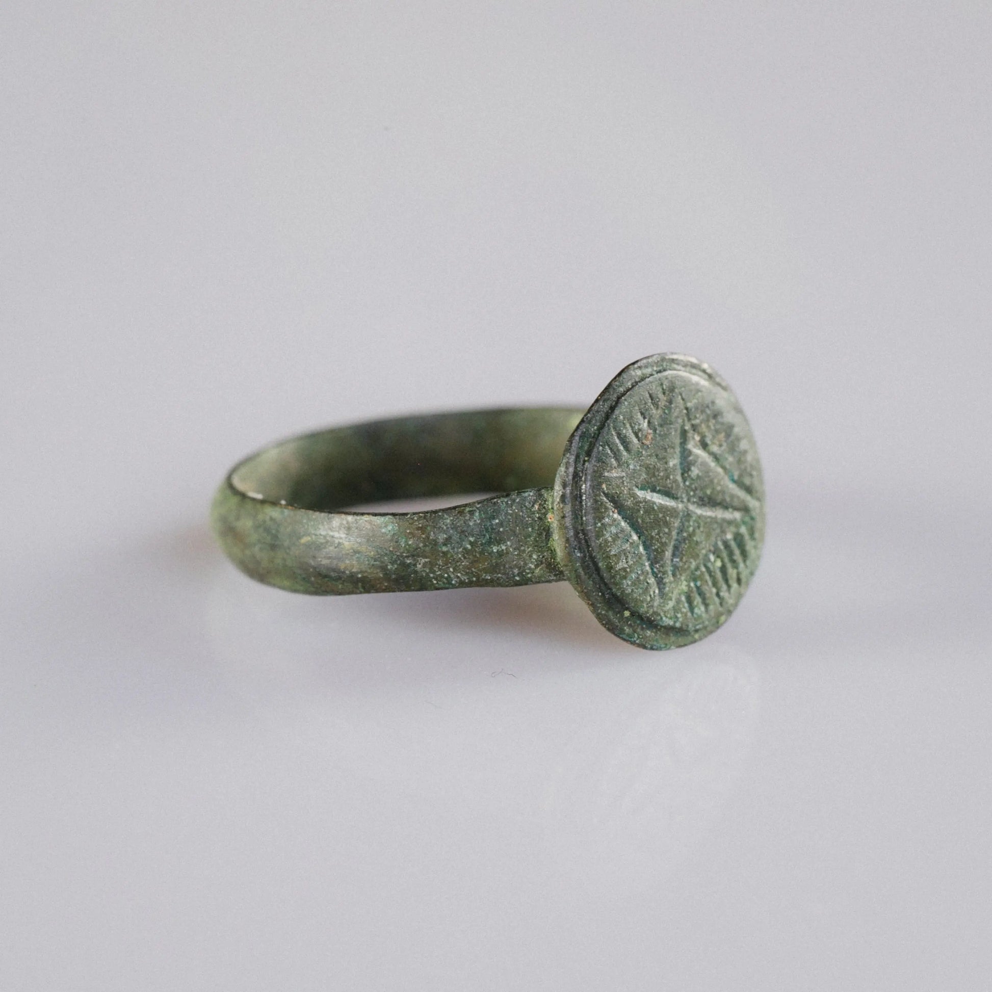 ‘Godric’ – Medieval Bronze Signet Ring (10th–15th Century AD) EU 55 / US 8 Aurora Antiqua