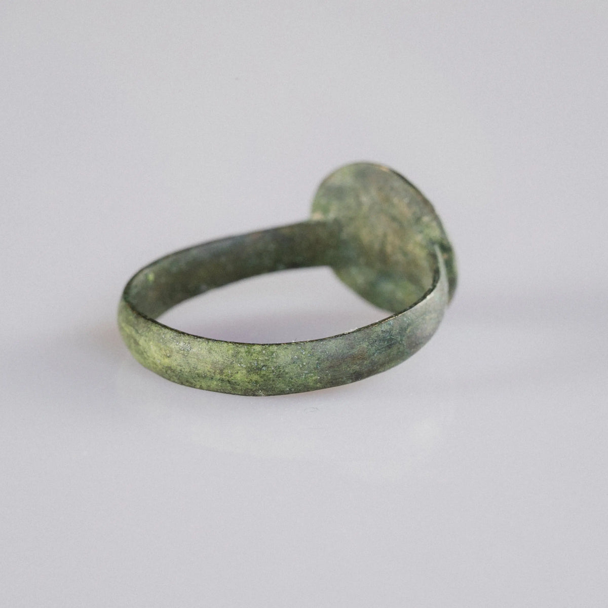 Medieval Bronze Signet Ring 'Godric' (10th-15th c. AD) EU 55/US 8