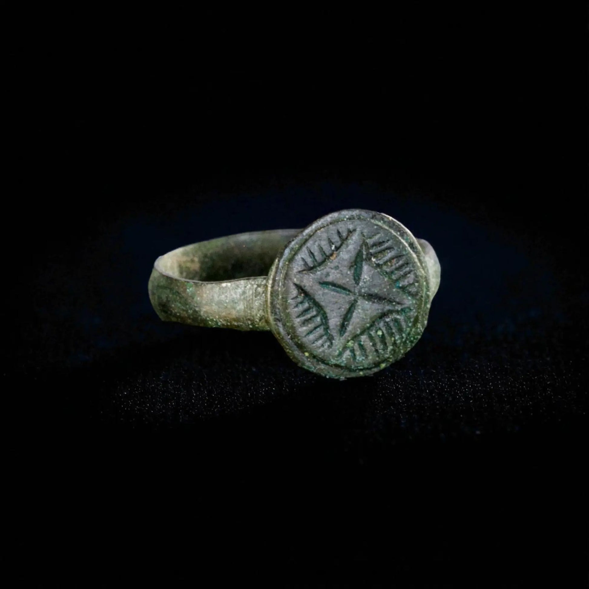 ‘Godric’ – Medieval Bronze Signet Ring (10th–15th Century AD) EU 55 / US 8 Aurora Antiqua