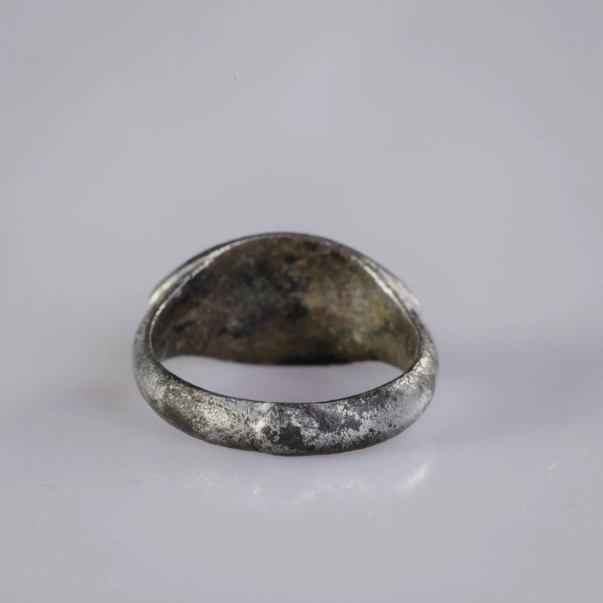 Medieval Silver Seal Ring 'Raimundus' (11th-13th c. AD) EU 50/US 5.25