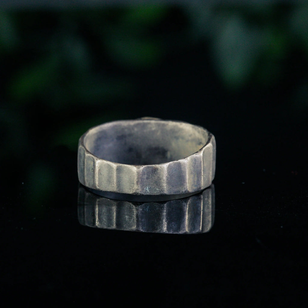 “Marcus” – Roman Silver Signet Ring with Intaglio Star & Laurel Wreath (3rd Century AD) – EU 58 / US 8.25 Aurora Antiqua