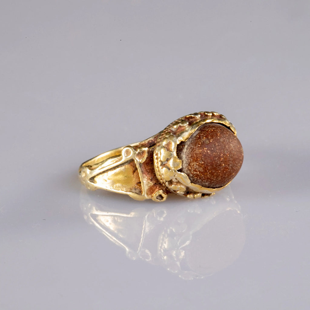 “Basil” – Roman–Early Byzantine Gold Ring (5th–7th Century AD) – EU 56 / US 7.6 Aurora Antiqua