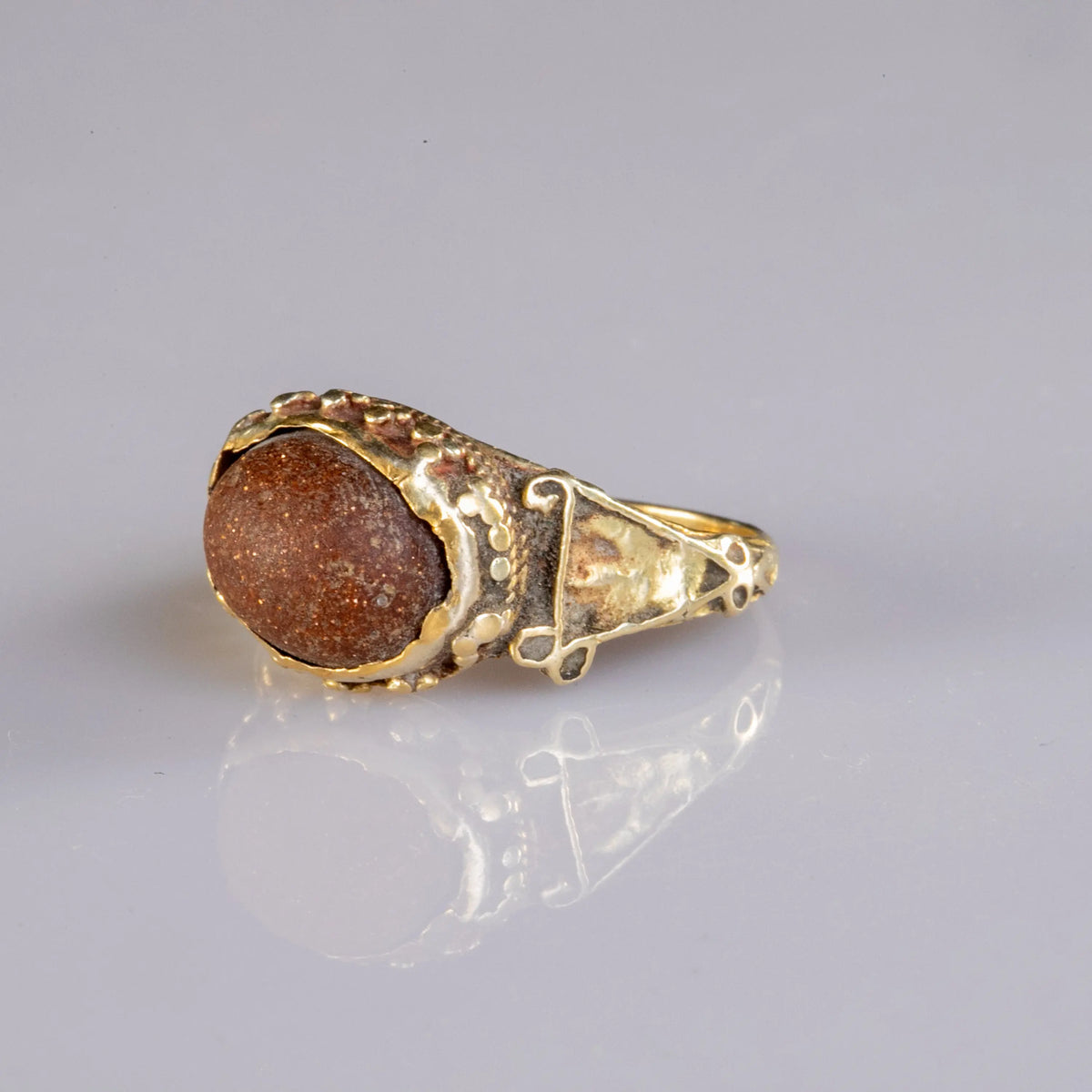 Roman Gold Ring 'Basil' (5th-7th c. AD) EU 56/US 7.6