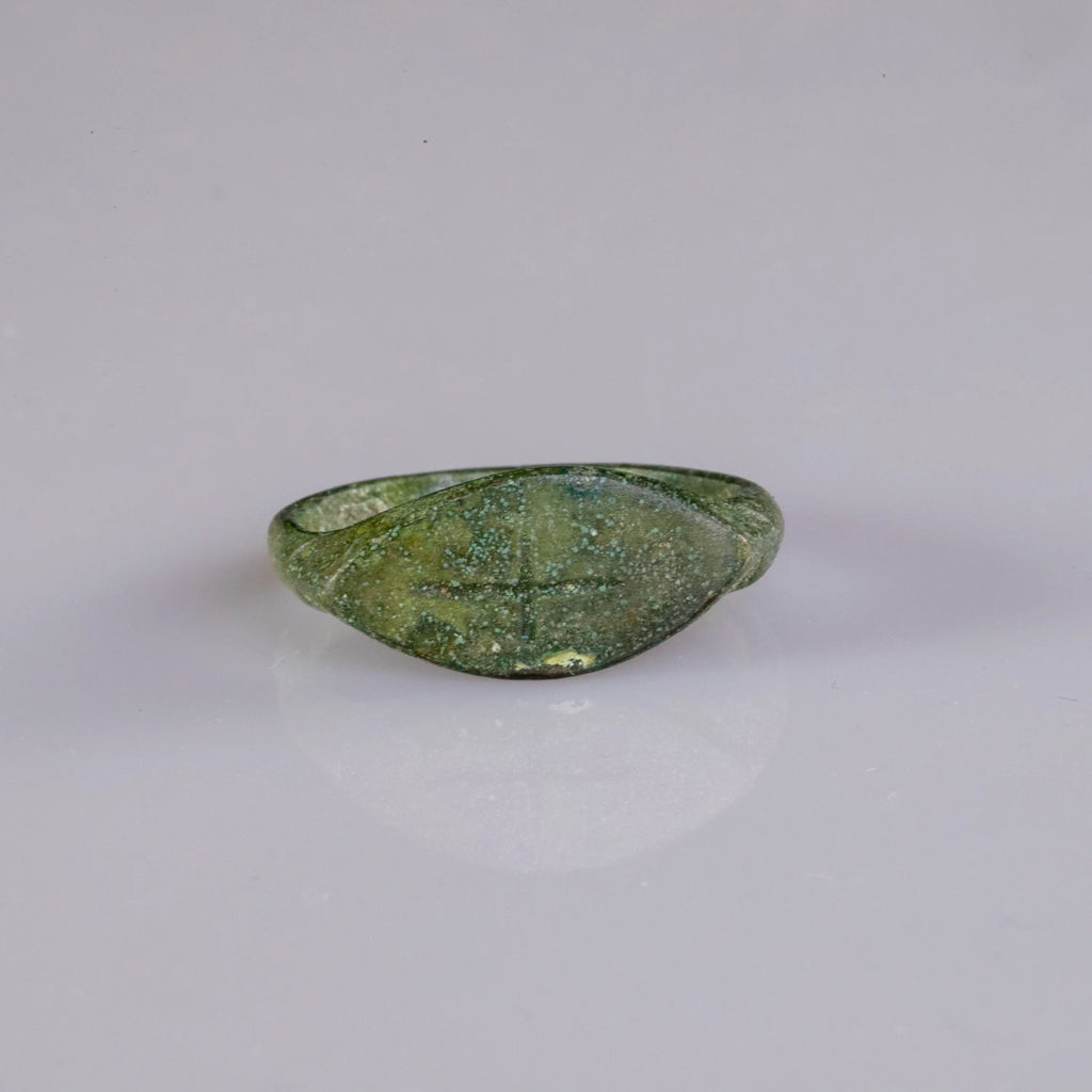 “Constantinus” – Late Roman Bronze Ring (4th–5th Century AD) – EU 55 / US 7.25 Aurora Antiqua