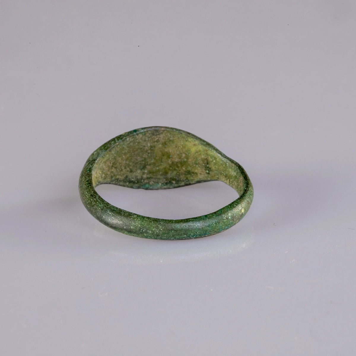 Late Roman Bronze Ring 'Constantinus' (4th-5th c. AD) EU 55/US 7.25