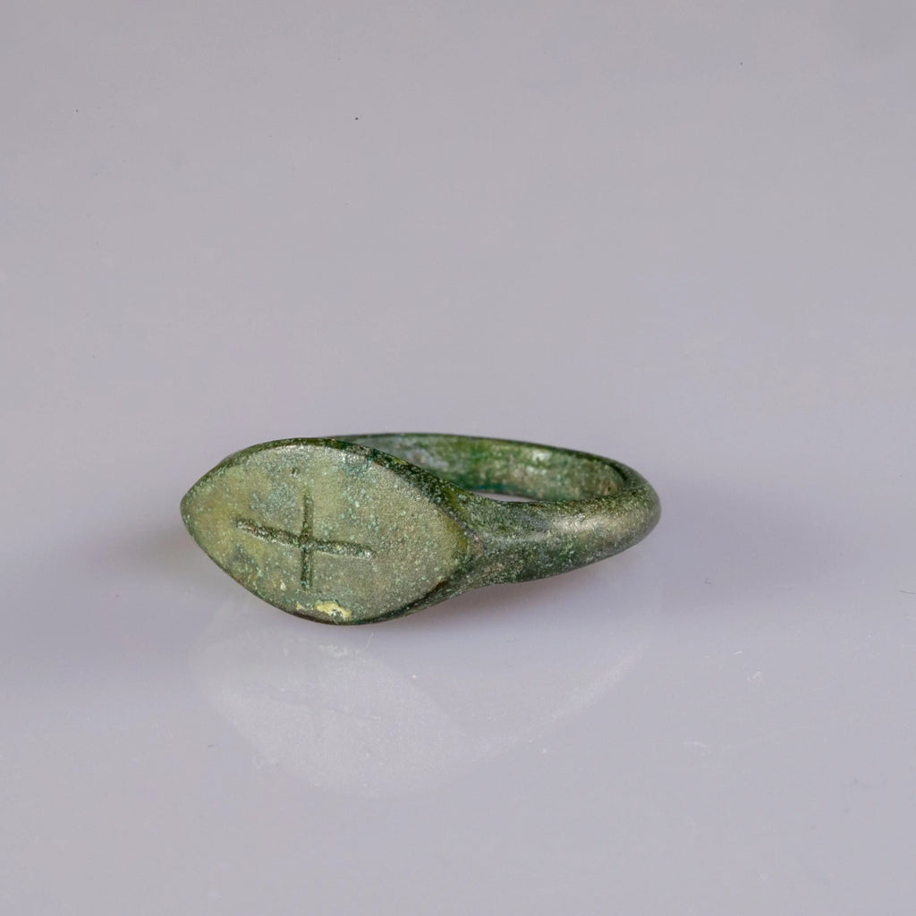 “Constantinus” – Late Roman Bronze Ring (4th–5th Century AD) – EU 55 / US 7.25 Aurora Antiqua