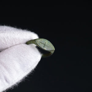 “Constantinus” – Late Roman Bronze Ring (4th–5th Century AD) – EU 55 / US 7.25 Aurora Antiqua