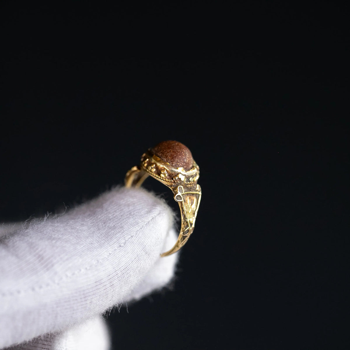 Roman Gold Ring 'Basil' (5th-7th c. AD) EU 56/US 7.6