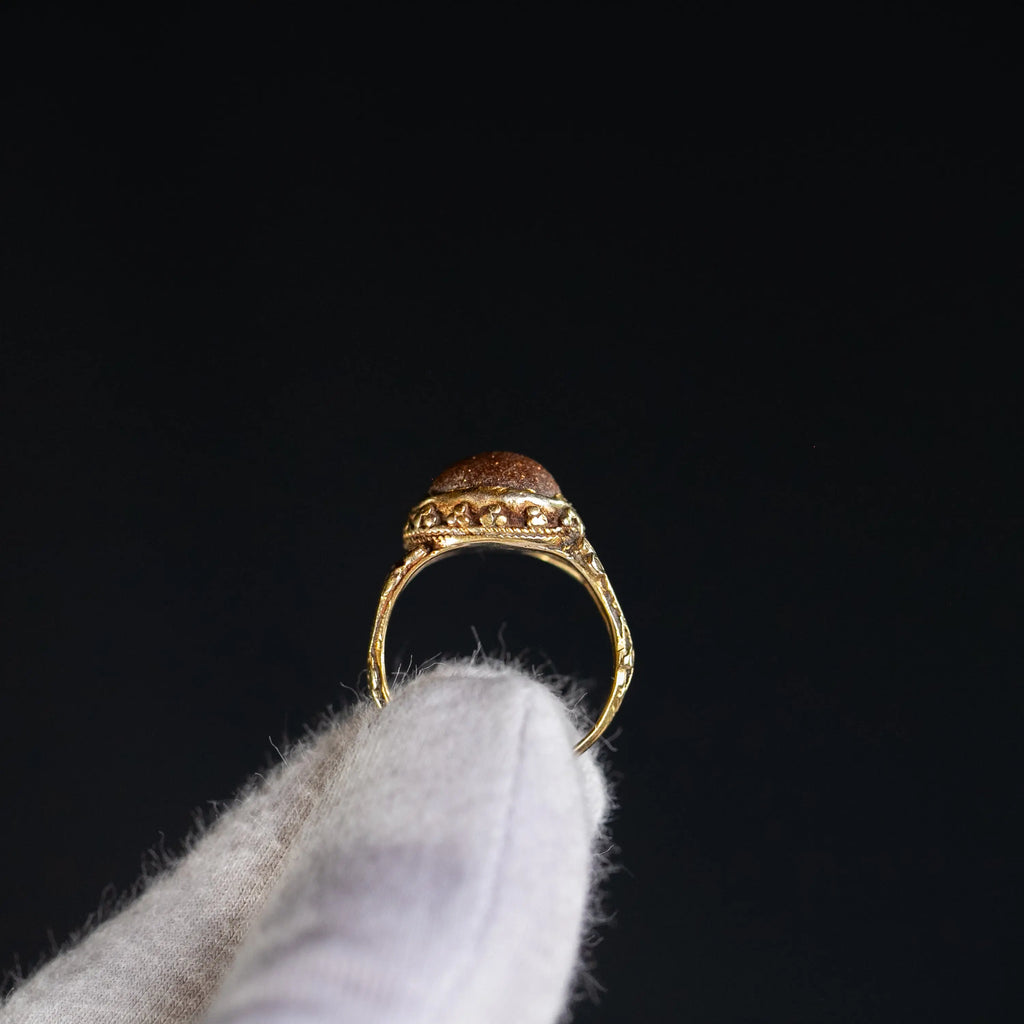 “Basil” – Roman–Early Byzantine Gold Ring (5th–7th Century AD) – EU 56 / US 7.6 Aurora Antiqua