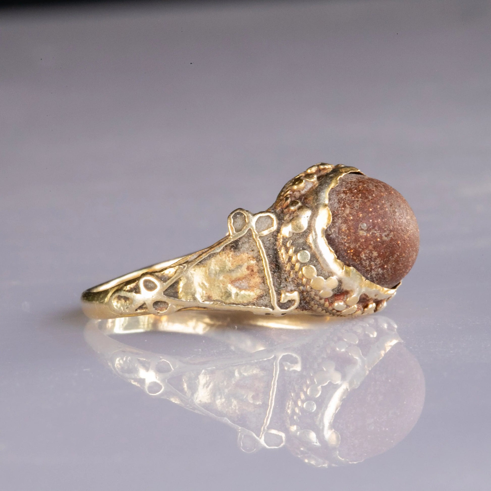 “Basil” – Roman–Early Byzantine Gold Ring (5th–7th Century AD) – EU 56 / US 7.6 Aurora Antiqua