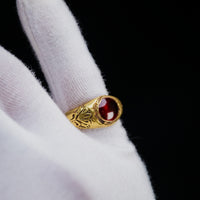Roman High Karat Gold Ring with Carnelian Cabochon – 'Aelius' (2nd–3rd century AD) — view 10