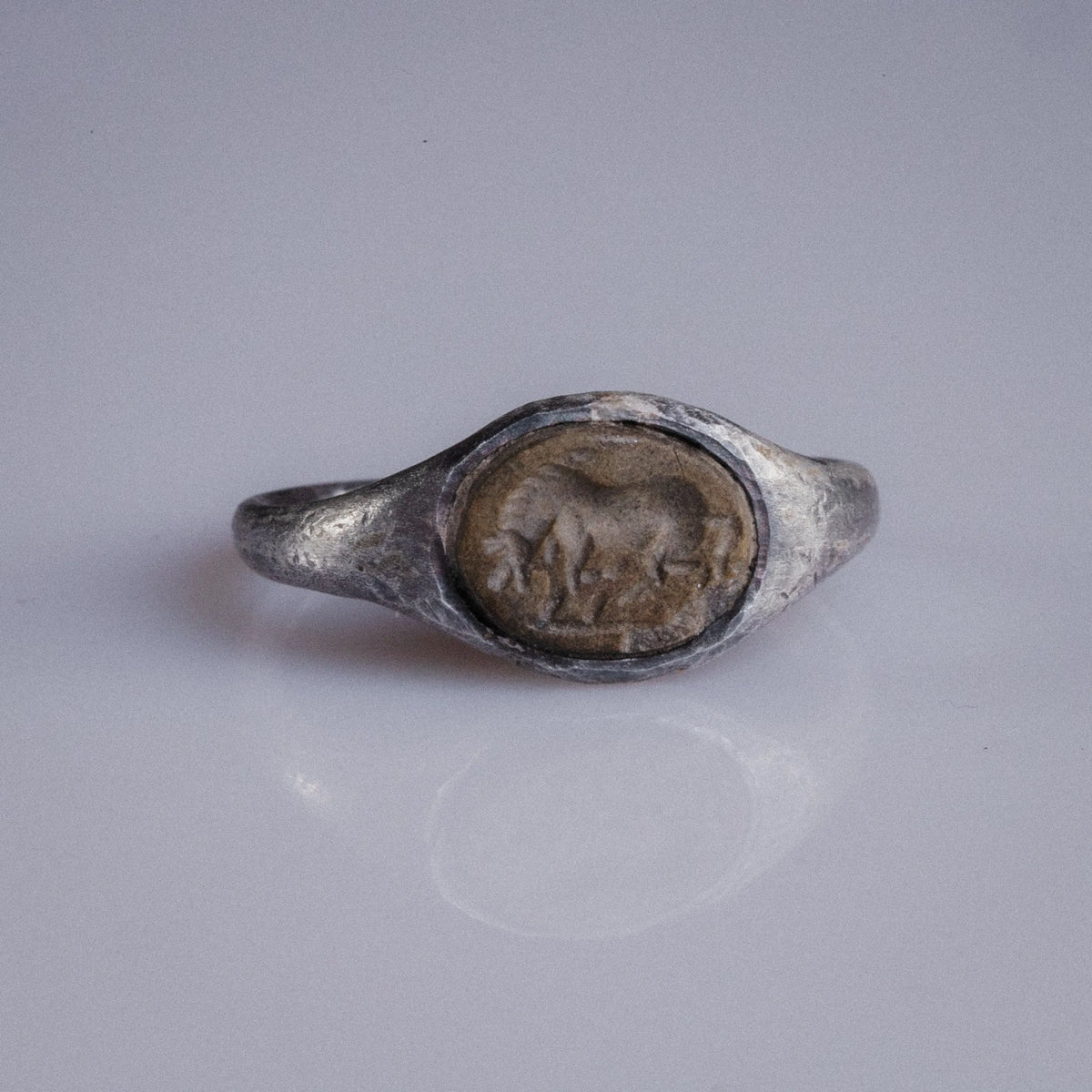 Roman Silver Ring 'Equitius' (1st-3rd c. AD) EU 53.5/US 6.75