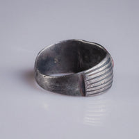 Eastern Roman / Sasanian Silver Ring with Red Jasper Intaglio – “Leo Astralis” (5th–6th c. AD) – EU 59 / US 9 - Aurora Antiqua