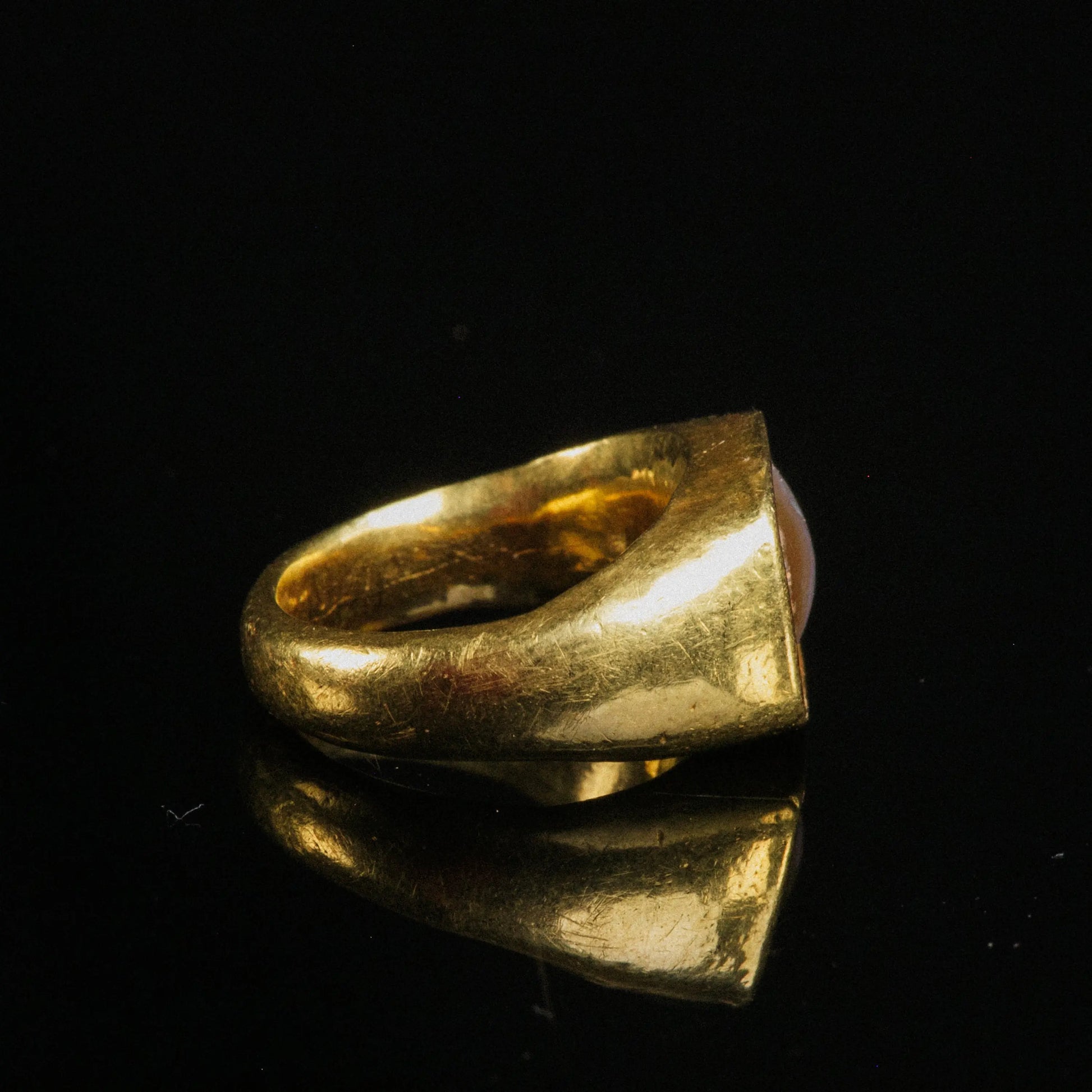 Byzantine Gold Ring with Banded Agate Cabochon – “Anastasius” (6th c. AD) – EU 50 / US 5.25 Aurora Antiqua