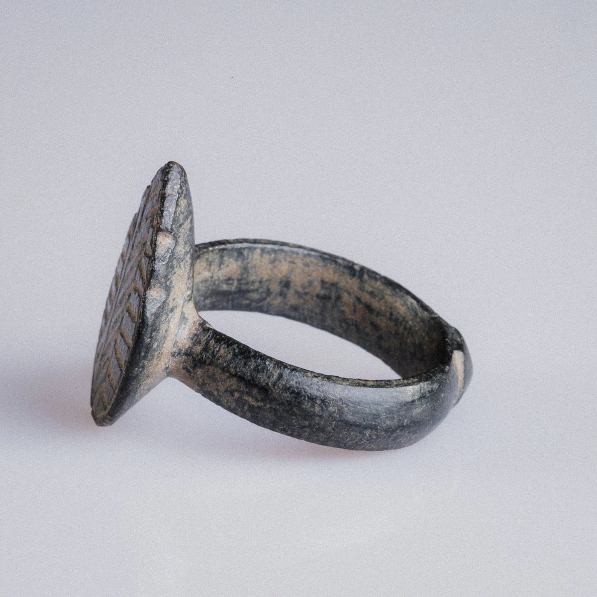 Medieval Bronze Ring 'Matthias' (11th-14th c. AD) EU 55/US 7.25