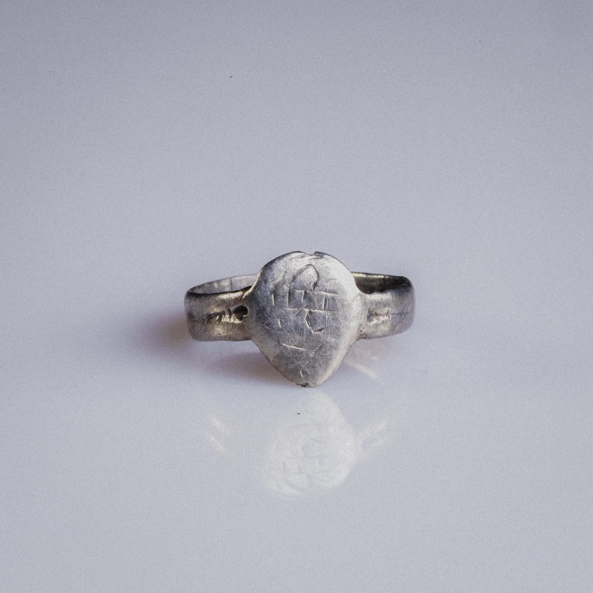 Medieval Silver Ring 'Eadric' (9th-12th c. AD) EU 49/US 5