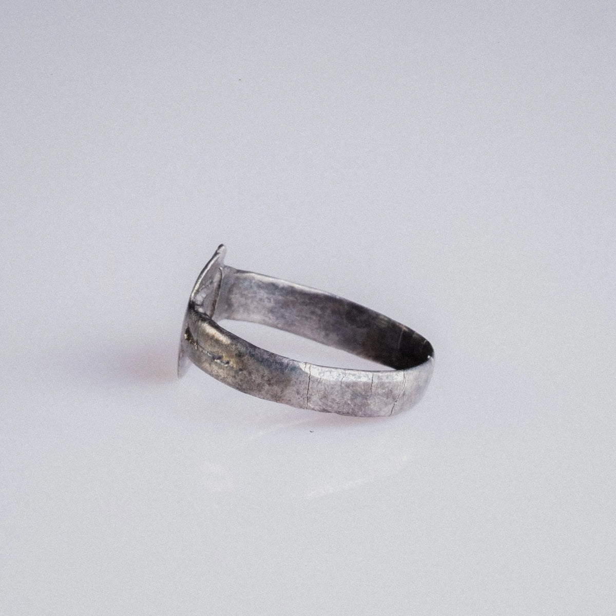 Medieval Silver Ring 'Eadric' (9th-12th c. AD) EU 49/US 5