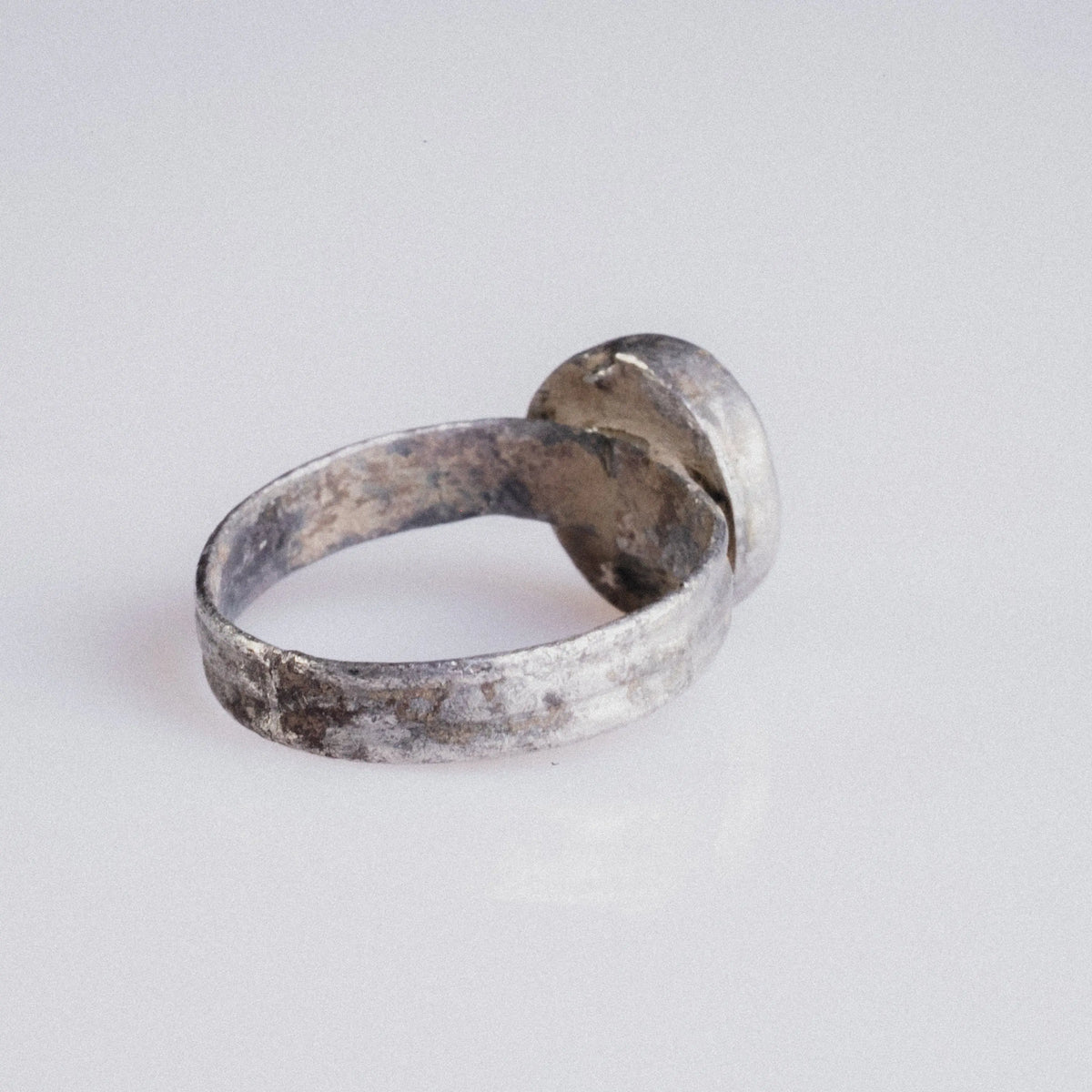 Medieval Silver Ring 'Corvin' (6th-9th c. AD) EU 60/US 9.25