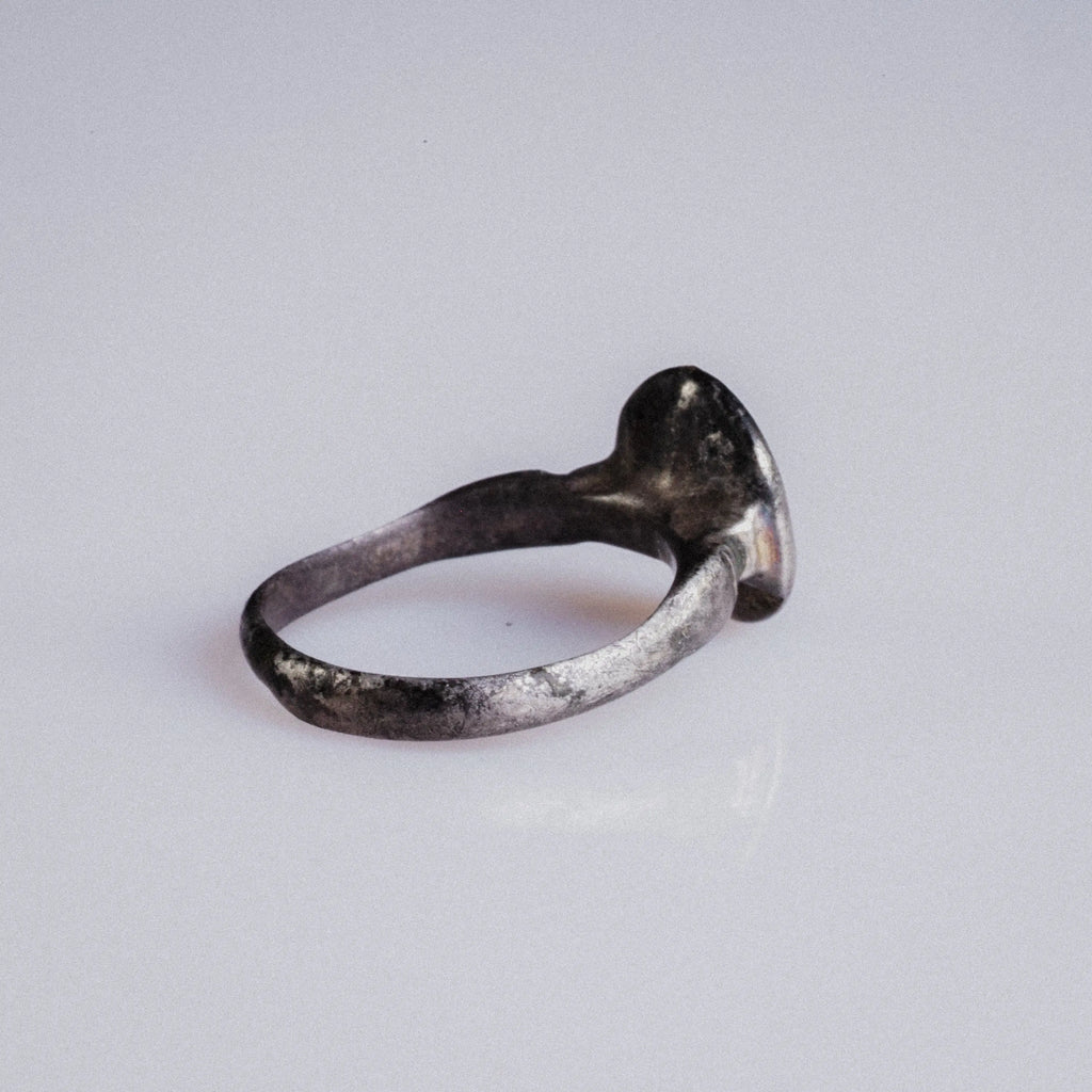 Early Medieval Silver Ring with Cross Motif – “Ward” (9th–12th c. AD) – EU 51 / US 5.75 Aurora Antiqua