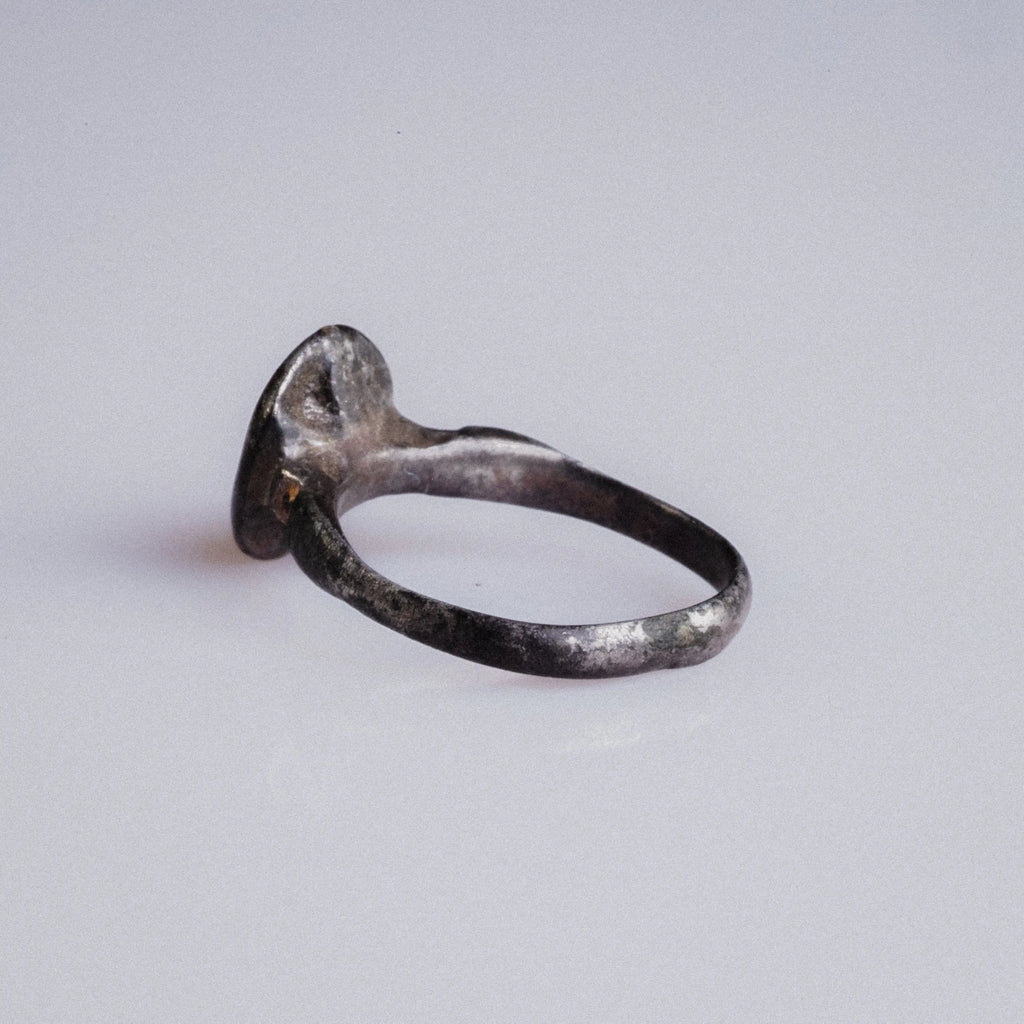 Early Medieval Silver Ring with Cross Motif – “Ward” (9th–12th c. AD) – EU 51 / US 5.75 Aurora Antiqua