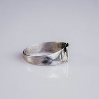 Early Medieval Silver Ring with Grid-Pattern Bezel – “Alaric” (6th–10th c. AD) – EU 57 / US 8.5 - Aurora Antiqua