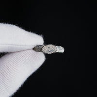 Roman Bronze Signet Ring with Geometric Intaglio – “Severus” (3rd–4th c. AD) – EU 54 / US 7 Aurora Antiqua