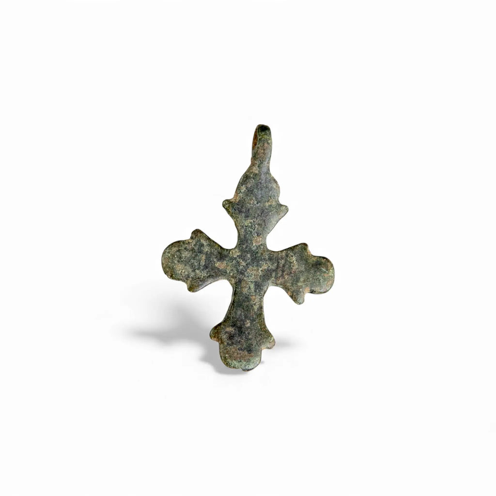 Medieval Bronze Cross Pendant – “Oswin” (11th–13th c. AD) Aurora Antiqua