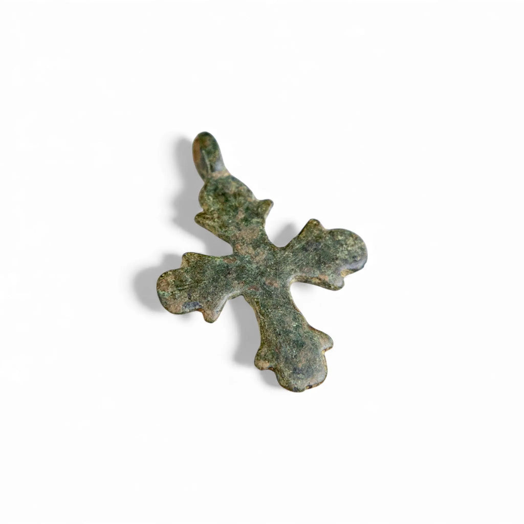 Medieval Bronze Cross Pendant – “Oswin” (11th–13th c. AD) Aurora Antiqua