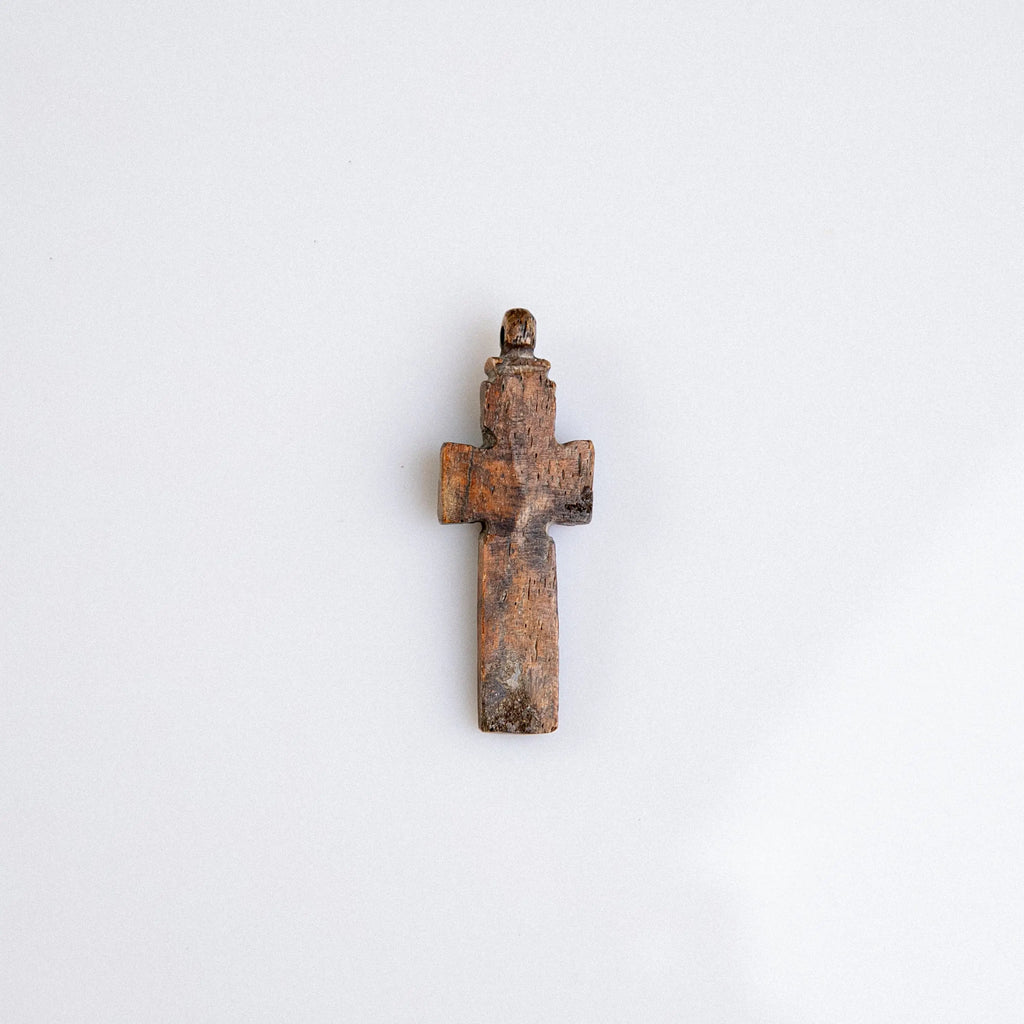 Byzantine Bone Devotional Cross with Christogram – “Ionas” (12th–15th c. AD) Aurora Antiqua