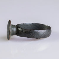 Medieval Bronze Military Seal Ring – “Adalric” (11th–13th c. AD) – EU 59 Aurora Antiqua