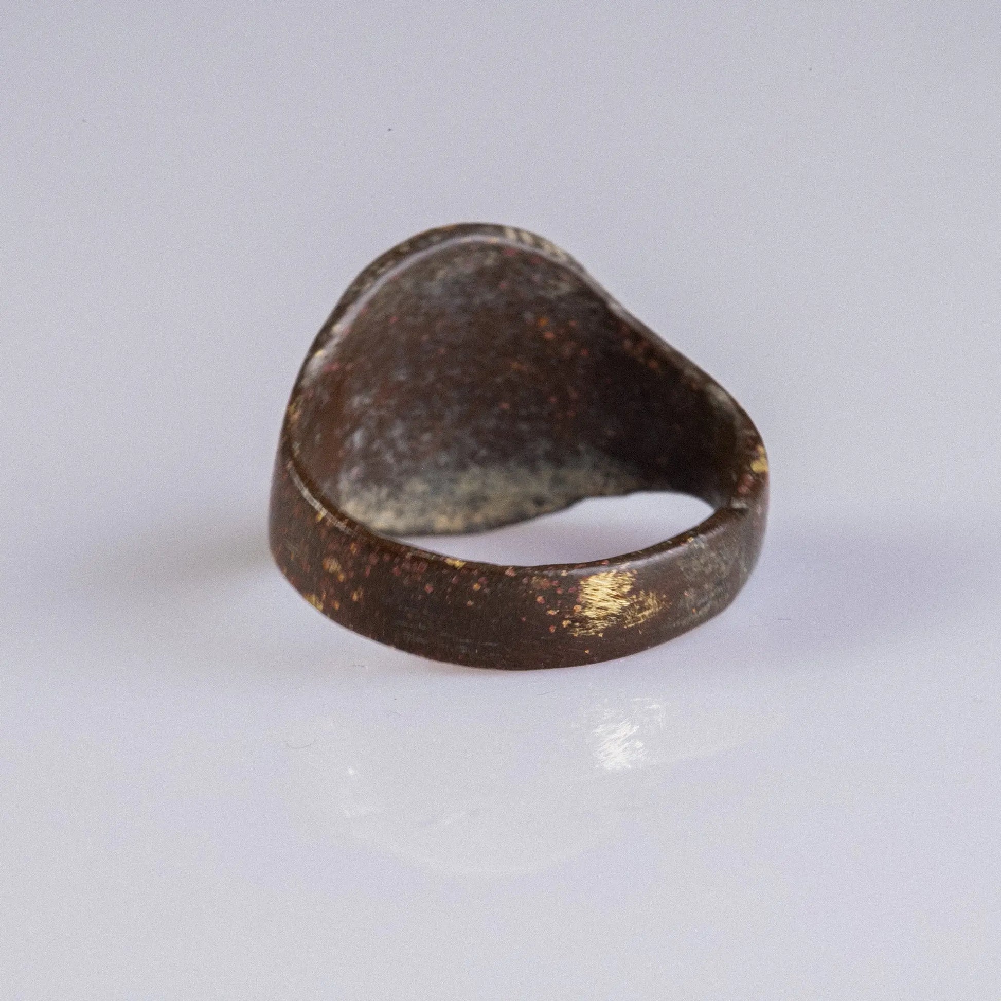 Medieval Bronze Seal Ring – “Laurinus” (14th–15th c. AD) – EU 54 / US 6.75 Aurora Antiqua