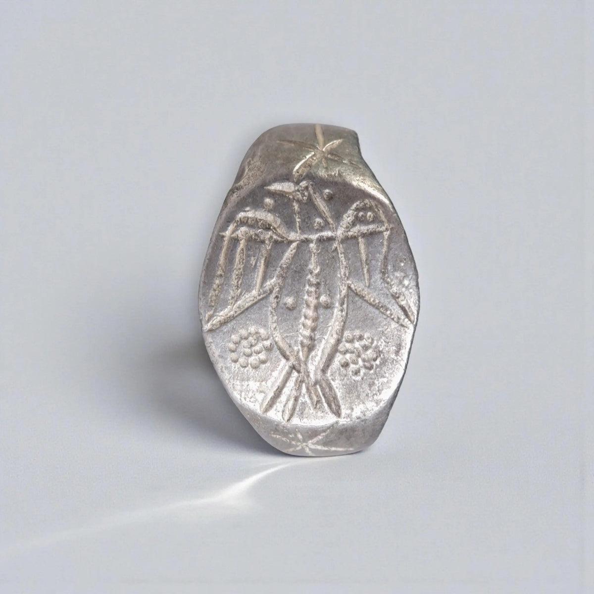 Medieval Silver Ring 'Hadric' (11th-14th c. AD) EU 59/US 8.75