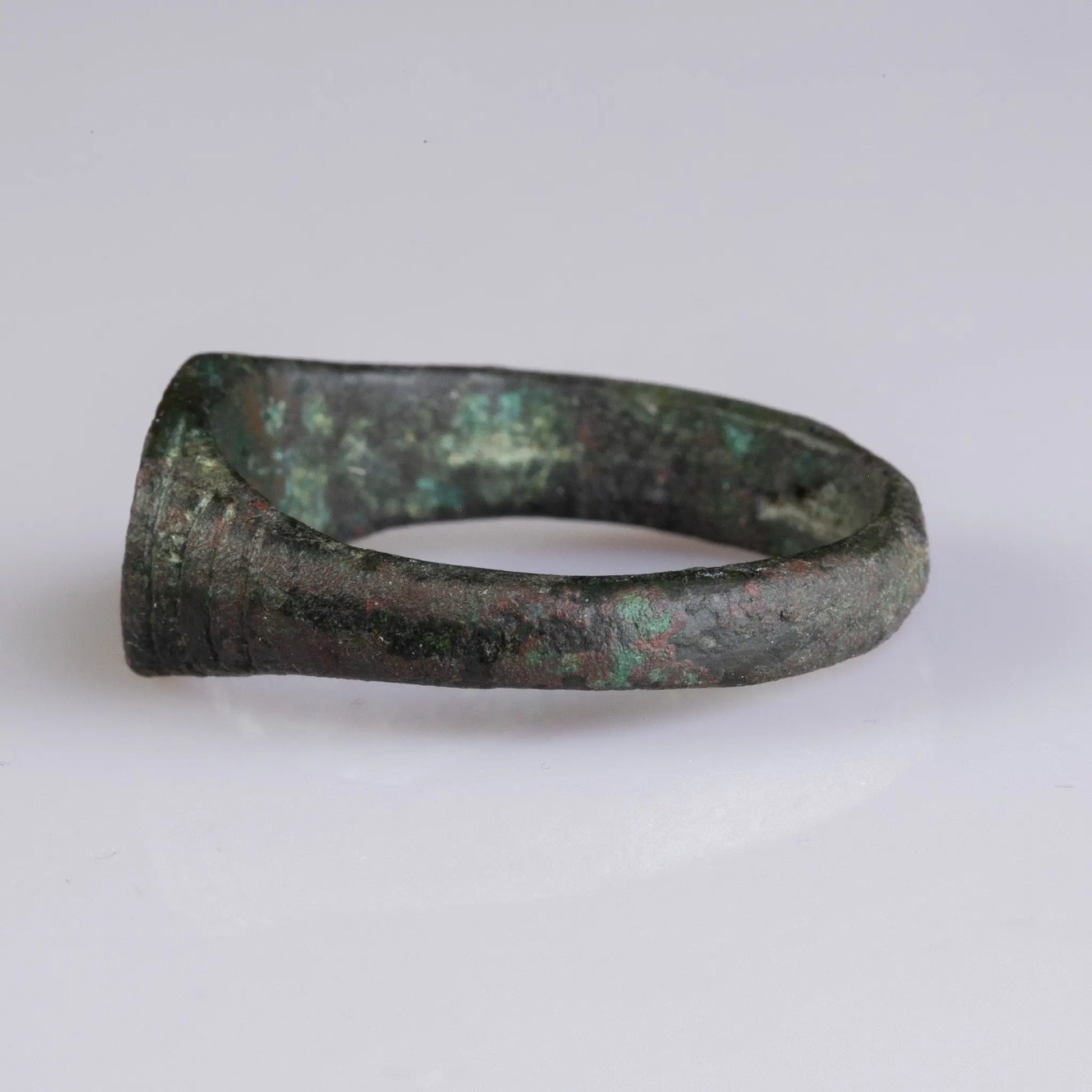 Late Medieval Bronze Signet Ring with Christian Motif – “Osman” (14th–16th c. AD) – EU 76 / US 15.5 Aurora Antiqua