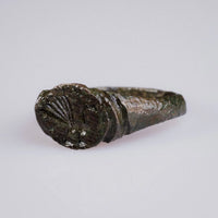 Medieval European Bronze Signet Ring with Bird Motif – “Alard” (12th–15th c. AD) – EU 52 / US 6.25 Aurora Antiqua