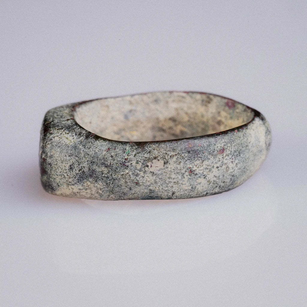 Late Roman Bronze Ring with Radiating Motif – “Solinus” (3rd–5th CE) – EU 49 / US 5 Aurora Antiqua