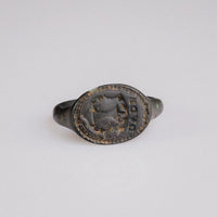 Renaissance Bronze Heraldic Signet Ring – 'Valerius' (16th CE) — view 3