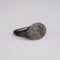 Renaissance Bronze Heraldic Signet Ring – 'Valerius' (16th CE) — view 4