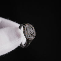 Renaissance Bronze Heraldic Signet Ring – 'Valerius' (16th CE)