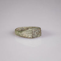 Medieval Bronze Flower Seal Ring – 'Florinus' (11th–13th CE) — view 2