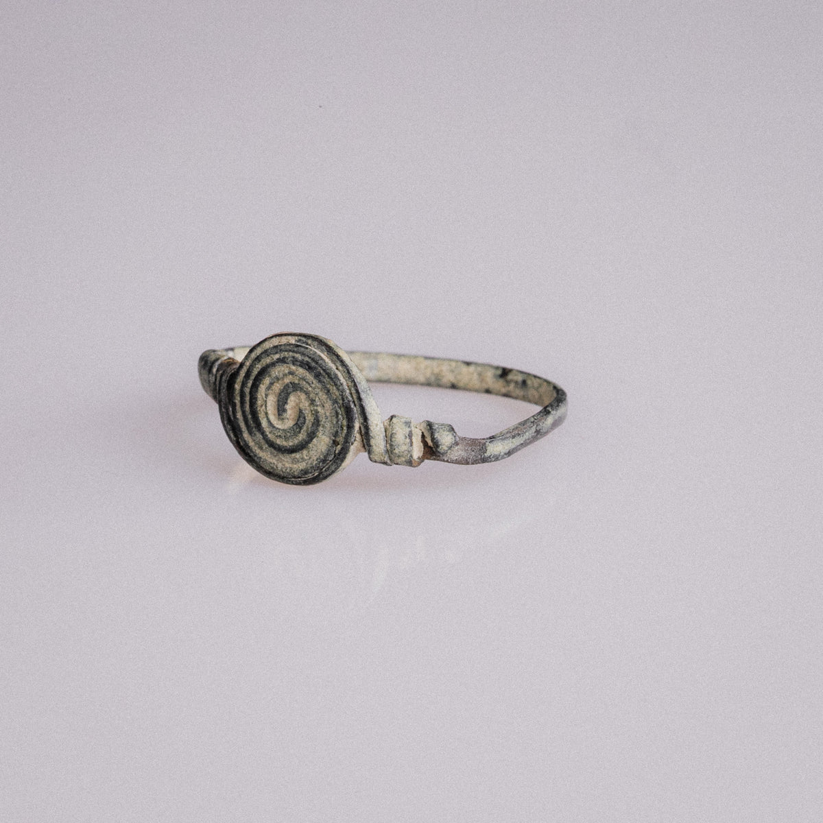 Roman Bronze Ring 'Spiralis' (1st-3rd CE) EU 51/US 5.75
