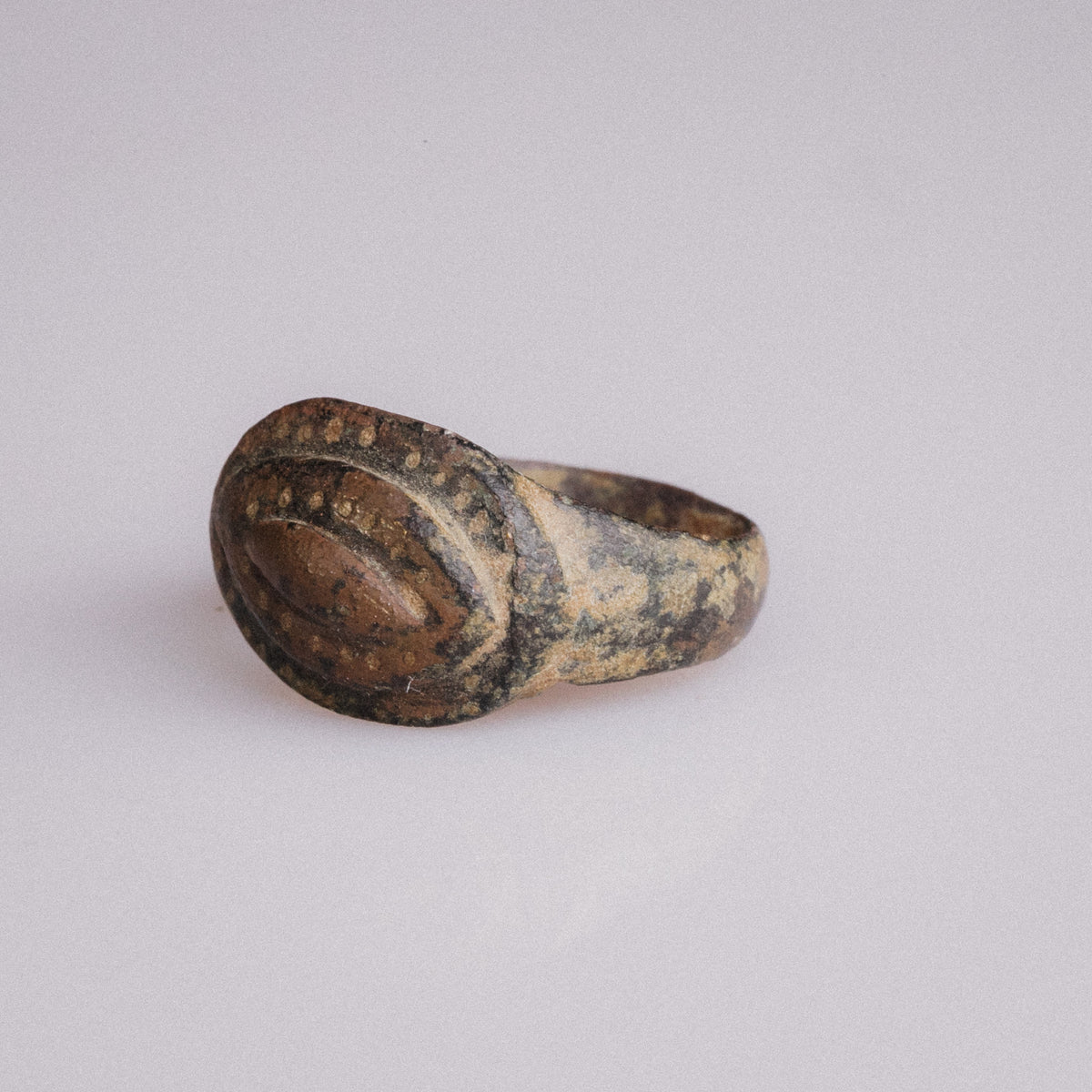 Medieval Bronze Ring 'Byzantion' (6th-11th CE) EU 51/US 5.75