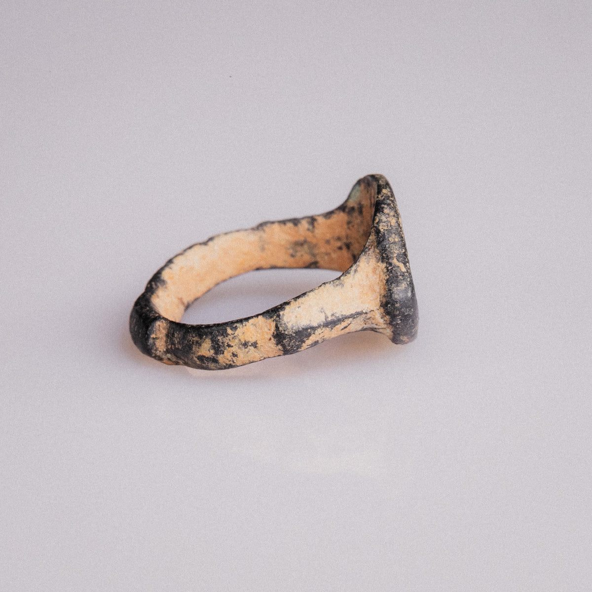 Late Roman Bronze Signet Ring 'Orbiculus' (3rd-4th CE) EU 50/US 5.25