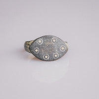 Early Medieval Bronze Apotropaic Ring with Eye Motifs – 'Custodia' (8th–11th CE)