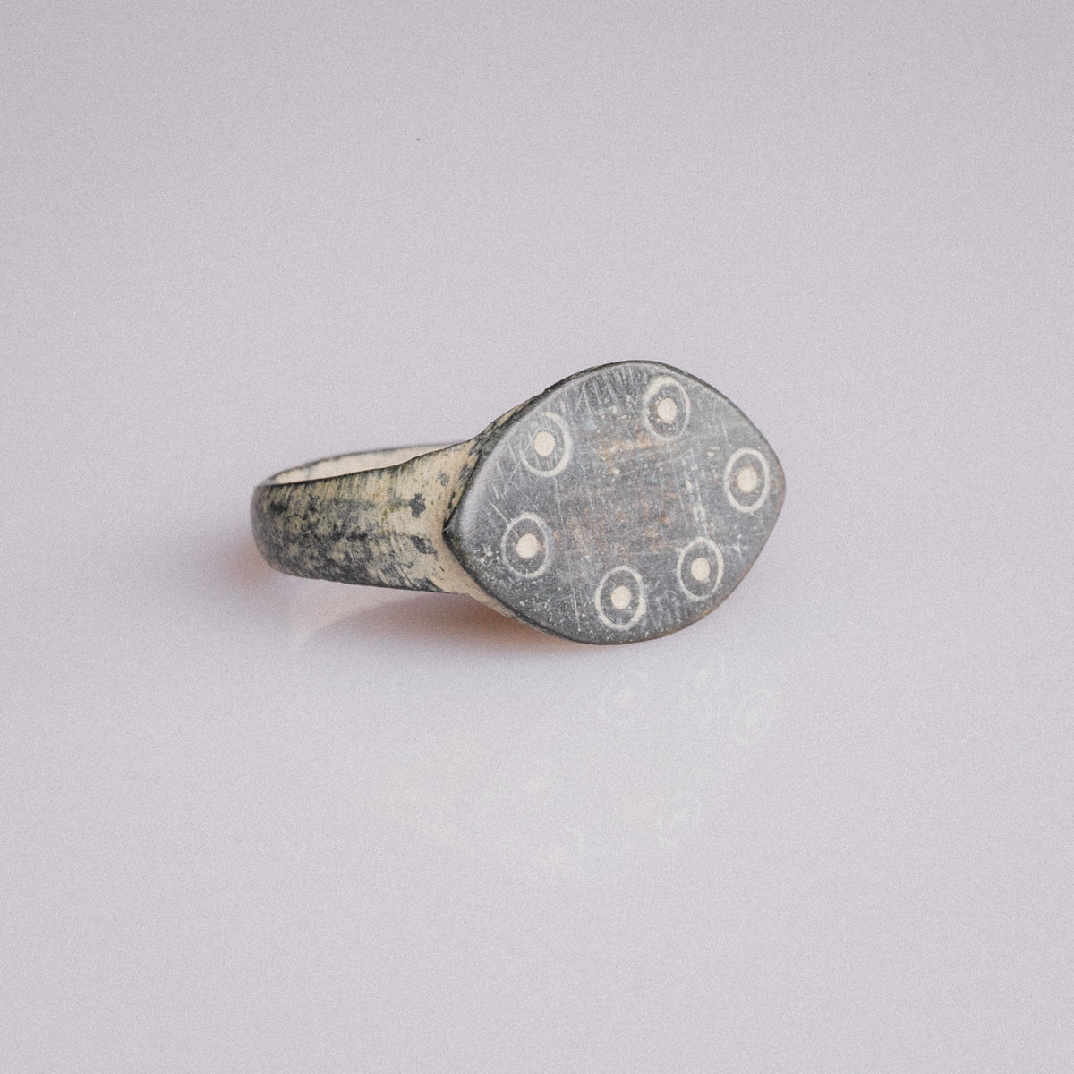 Medieval Bronze Ring 'Custodia' (8th-11th CE) EU 51/US 5.75