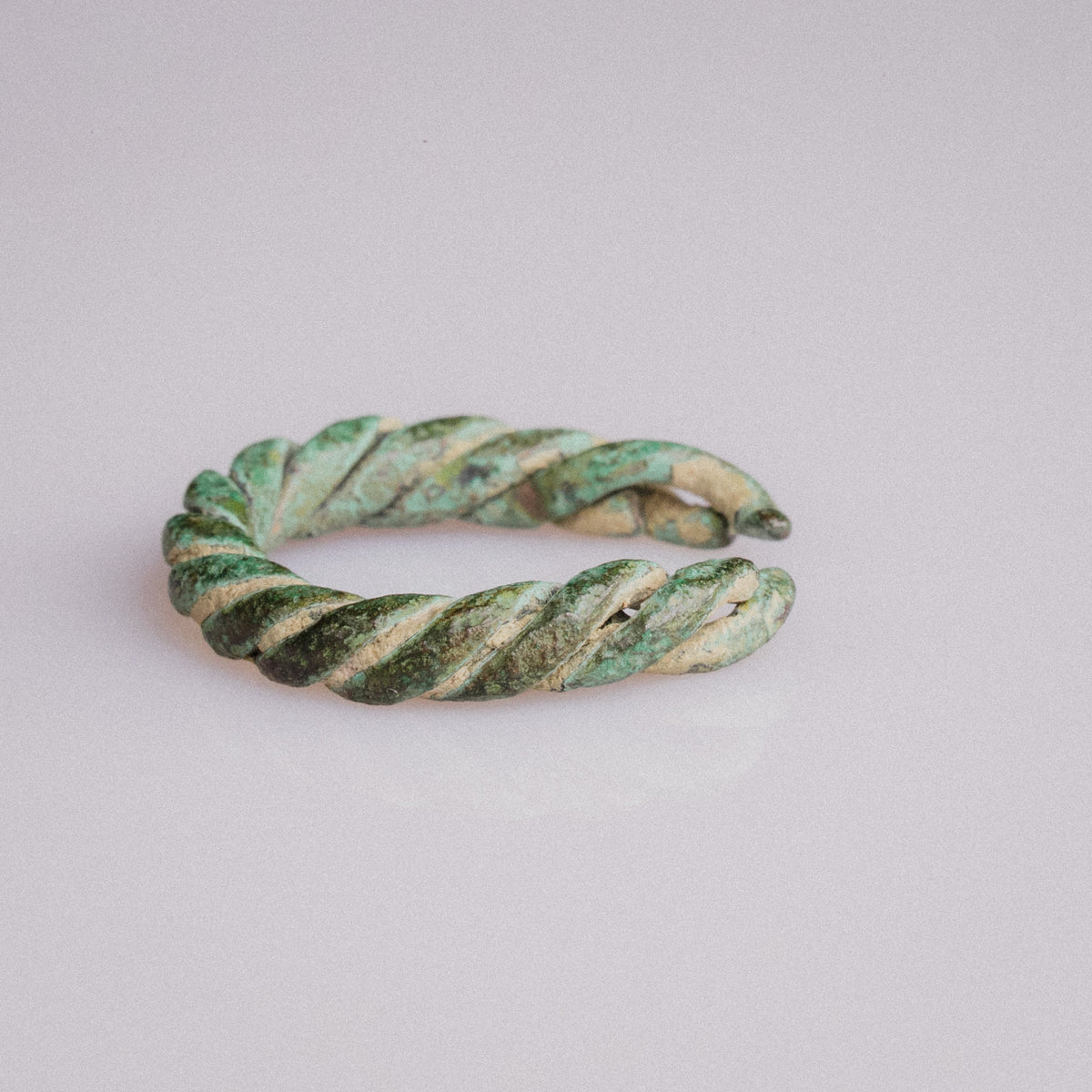 Viking Age Nordic Bronze Twisted Wire Ring – 'Eirik' (8th–11th CE) – EU 54 / US 7